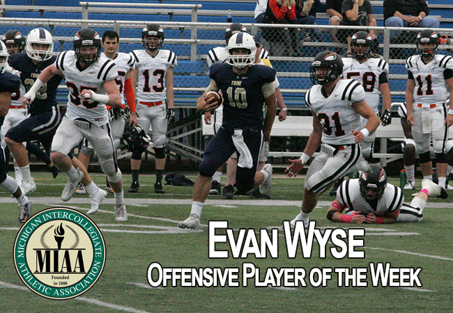 Wyse Named MIAA Offensive Player of the Week