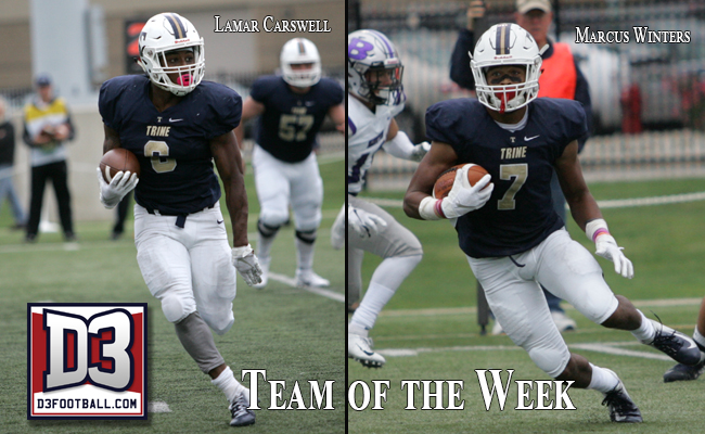 Carswell, Marcus Winters Named to D3football.com Team of the Week