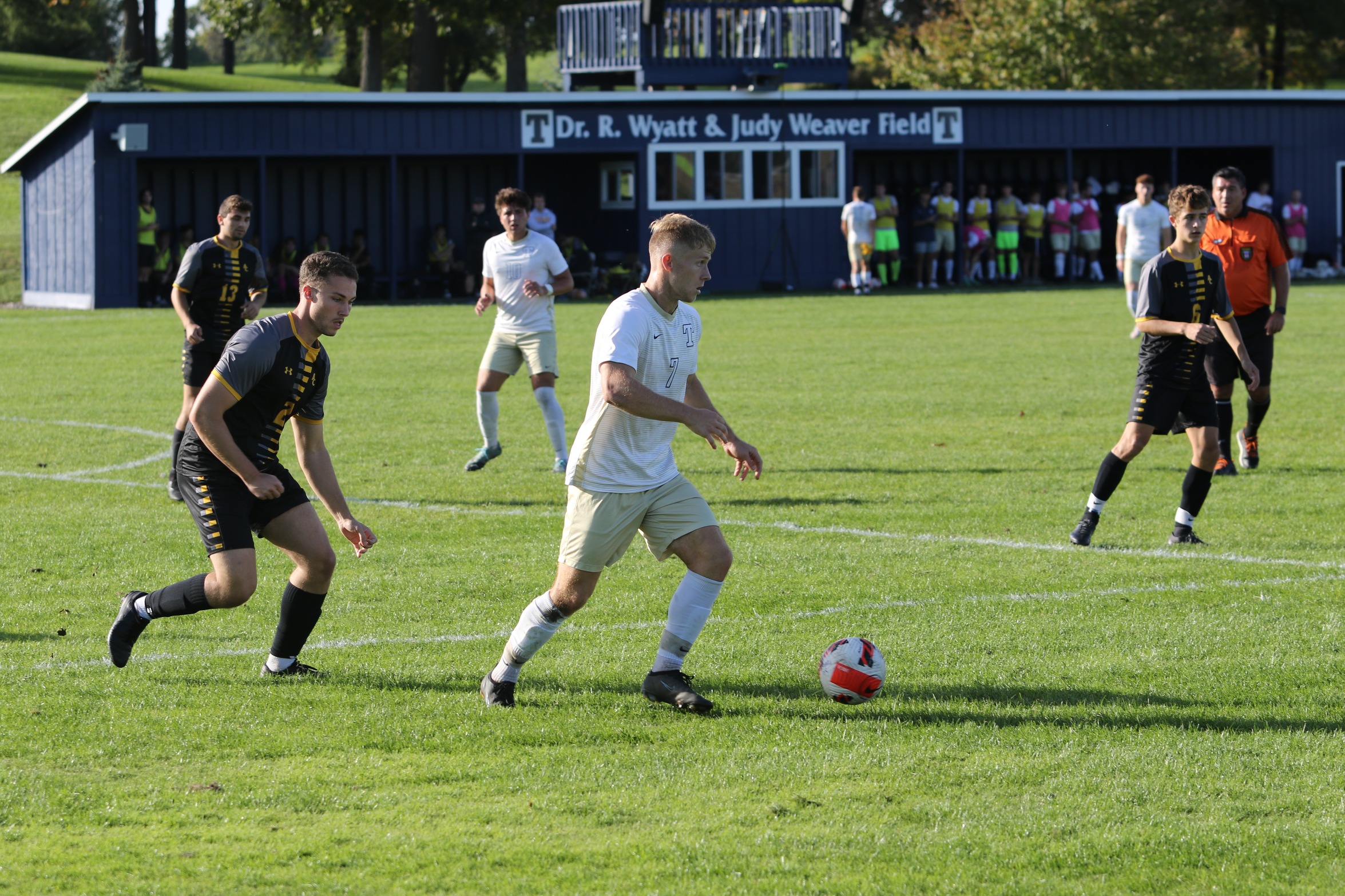 Trine Secures Home Postseason Match in 3-1 Win at Albion