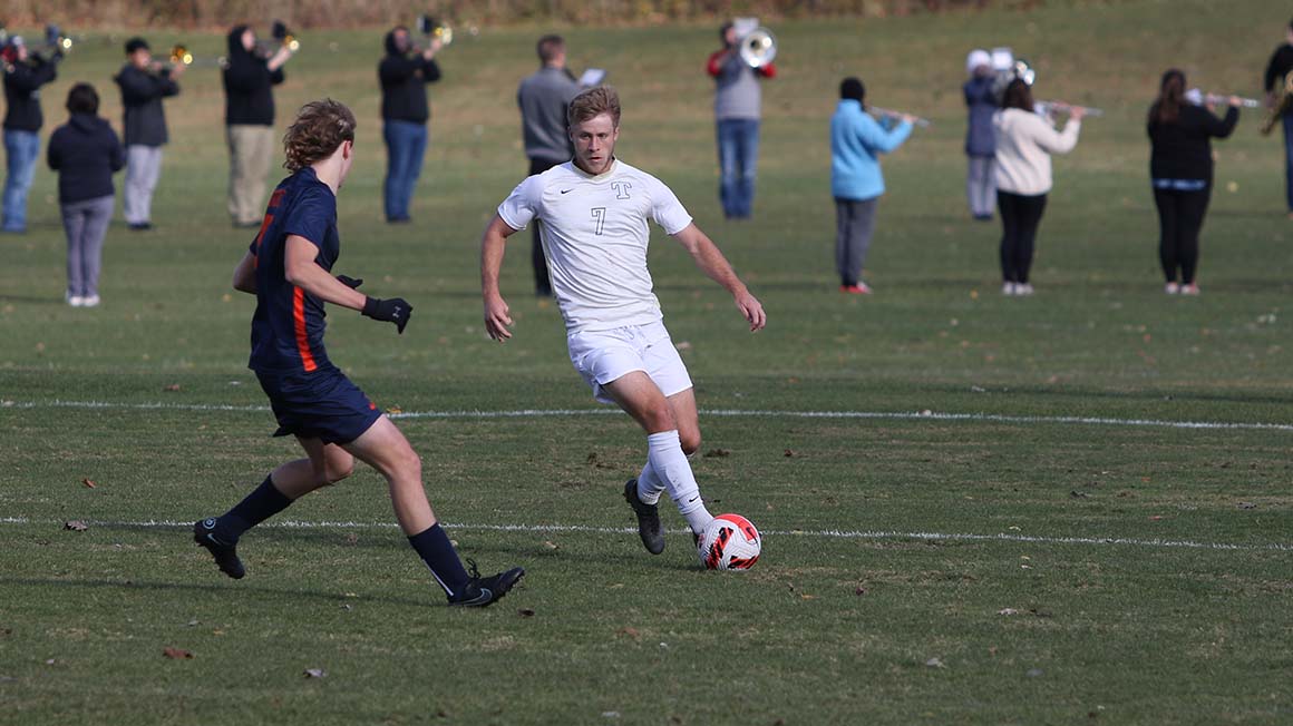 Late Goal Not Enough in Trine's 3-1 Loss to #20 North Central