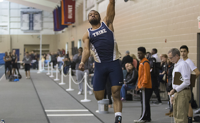 Barnett Captures Long Jump Title at First Day of MIAA Championships