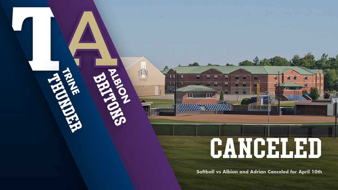 Softball Games at Albion College on Saturday, April 10, Canceled