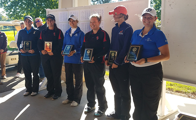 Women's Golf Places Fifth at MIAA Fall Final - DeBelly Earns MIAA Honors