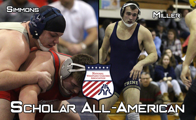 Wrestling Has Two Named NWCA Scholar All-American