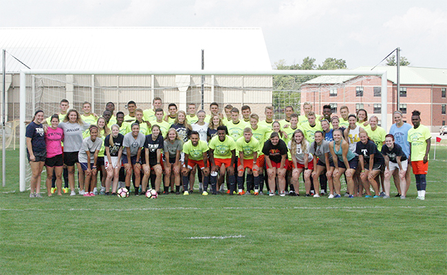 Women's Soccer Team Hosts Syracuse Men's Soccer Practice