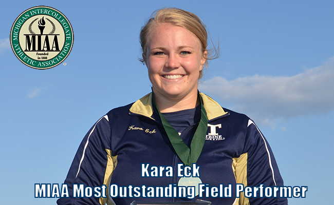 Eck Named All-MIAA and Most Outstanding Field Performer