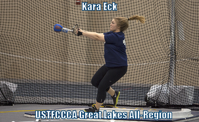 Eck earns All-Region Honors in Two Events