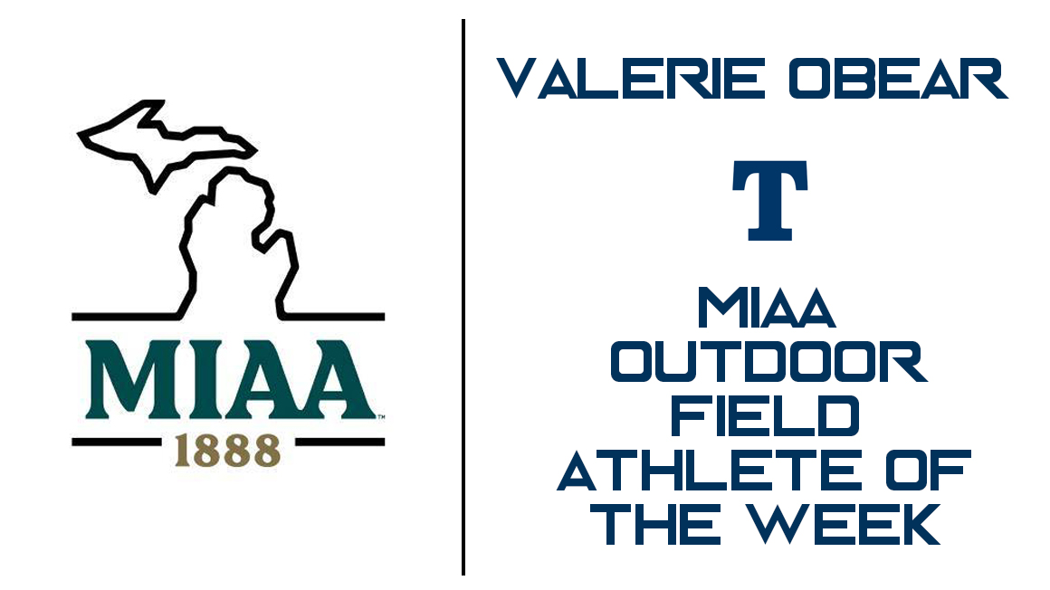 Trine's Valerie Obear Named MIAA Outdoor Field "Athlete of the Week"