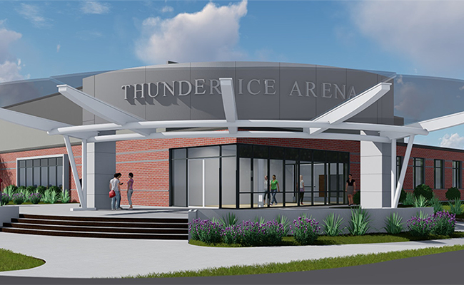 New Renderings of Thunder Ice Arena Now Available