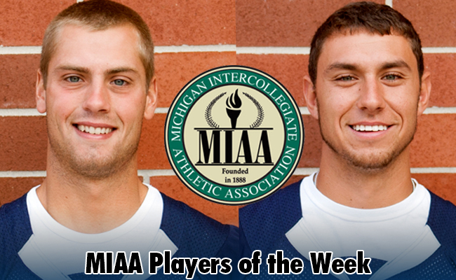 Guzy, Lopshire Recognized as MIAA Players of the Week