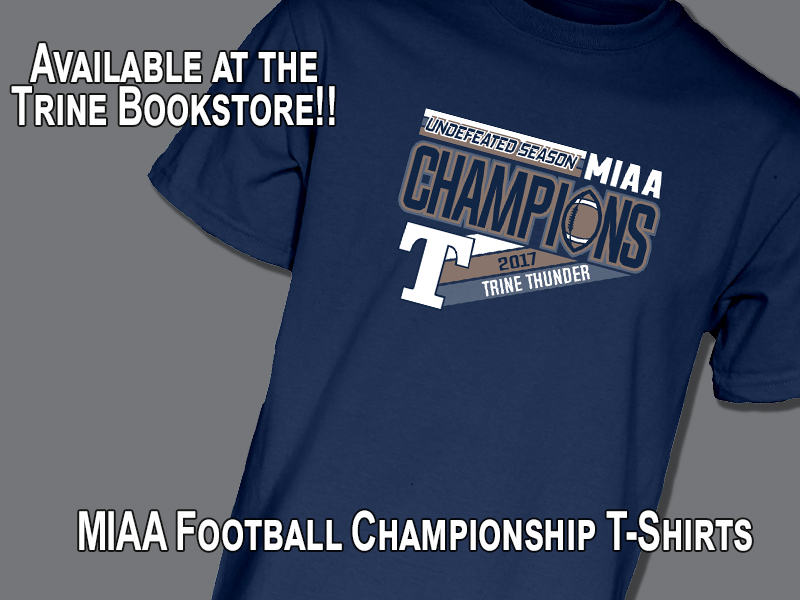 MIAA Championship T-Shirts Available at the Trine Bookstore