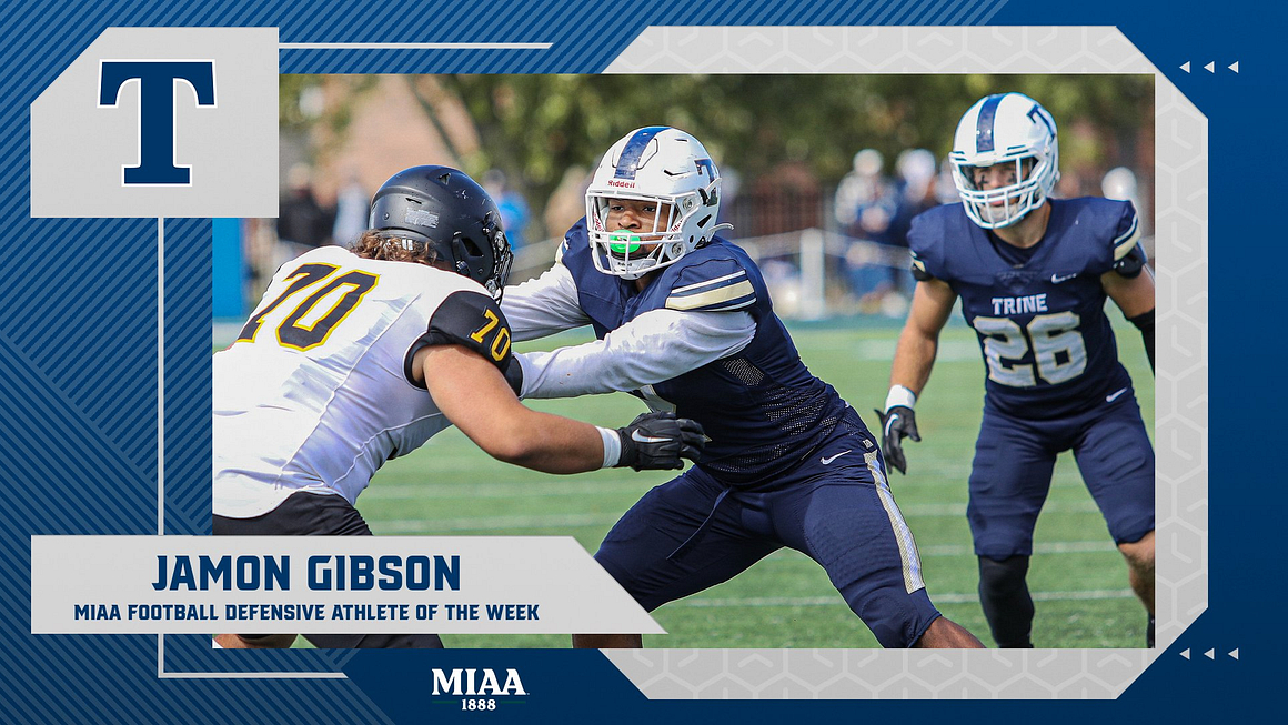 Gibson Named MIAA Defensive Athlete of the Week
