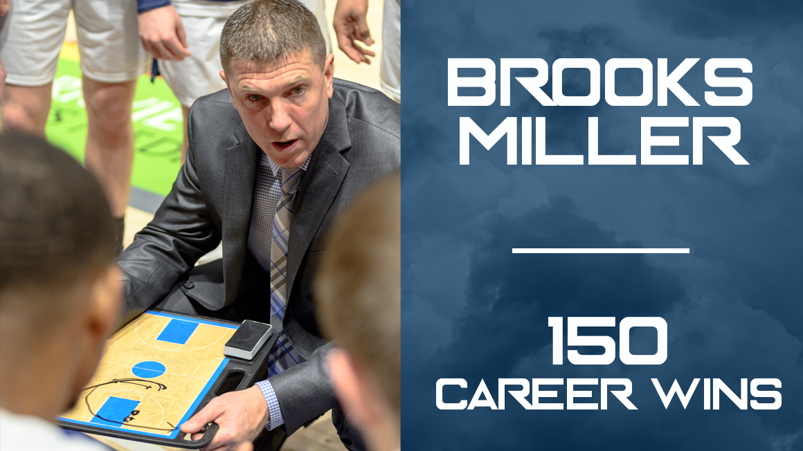 Men's Basketball Head Coach Brooks Miller Wins 150th Career Game