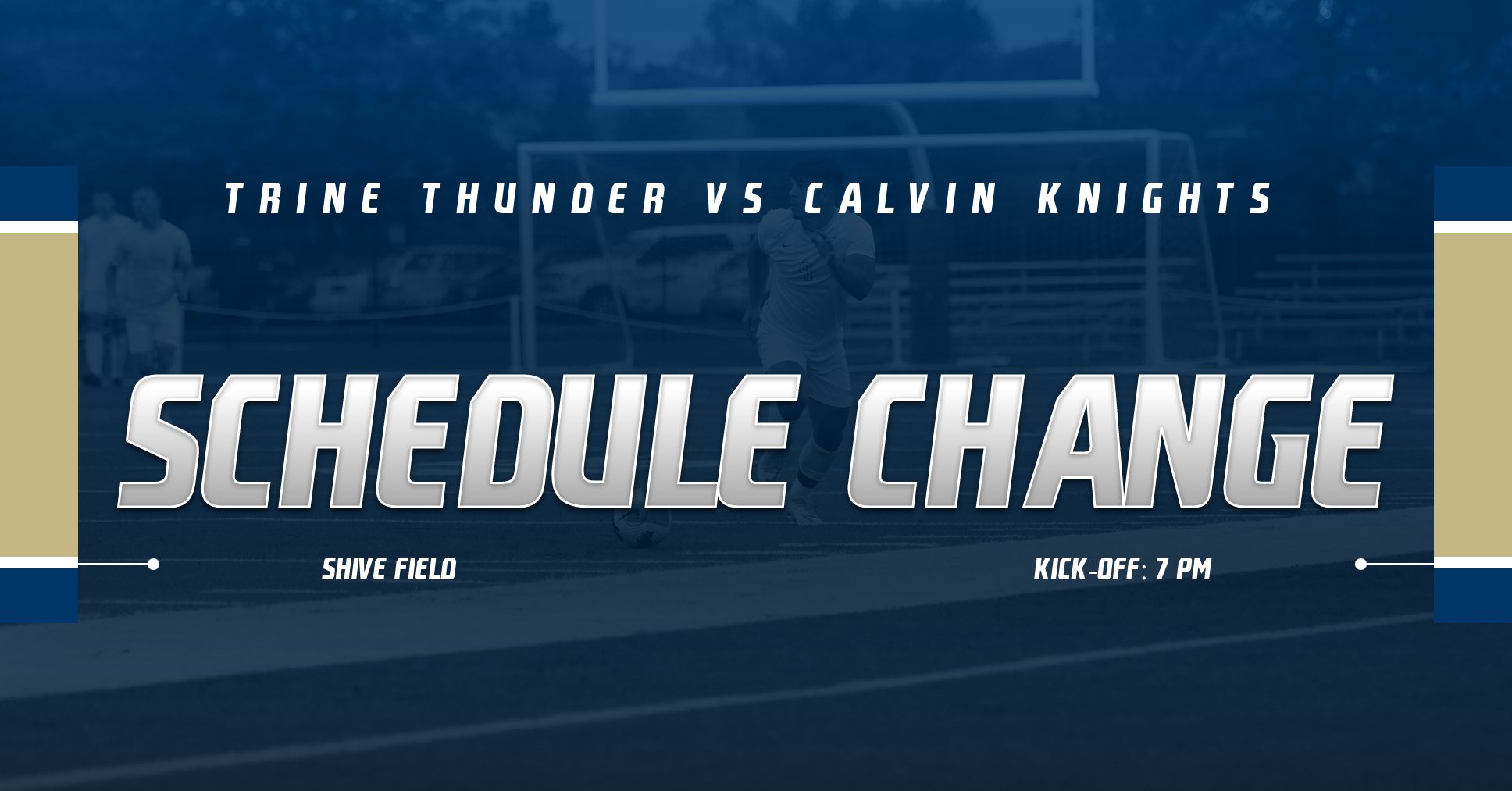 Trine vs Calvin Moved to Shive Field at 7 pm Tuesday