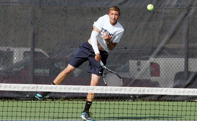 Men's Tennis Comes Back to Defeat Emerson