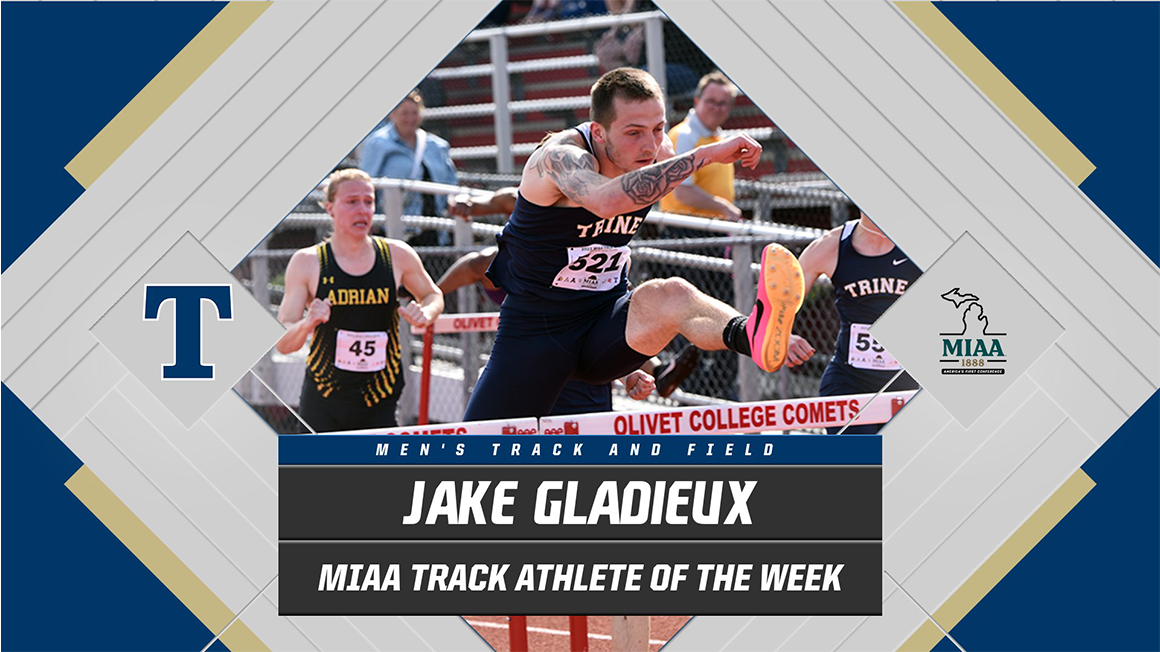 Jake Gladieux Wins MIAA Track Athlete of the Week Award