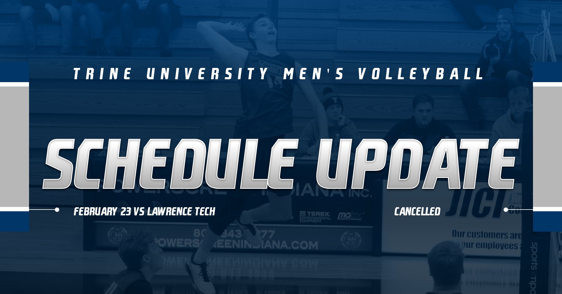 Men's Volleyball Match vs Lawrence Tech Cancelled