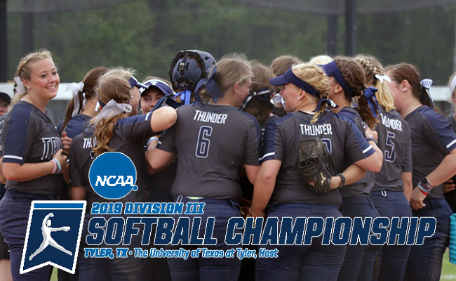 Thunder to Face Illinois Wesleyan in First Game of NCAA Championship