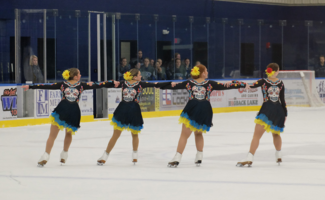 Synchronized Skating Finishes Third in First Event of Season