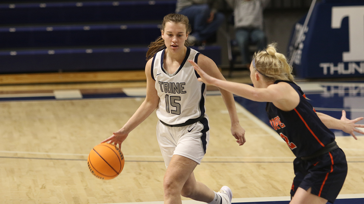 20-Point Scoring Run Propels Trine to Victory at Olivet