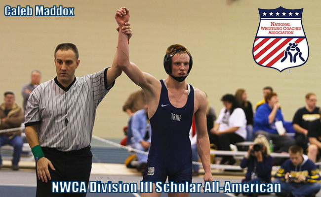 Maddox named NWCA Division III Scholar All-American