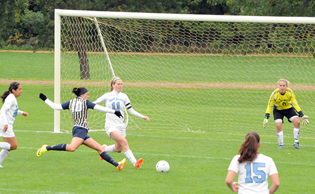 Late Goal Leads Belles Over Trine