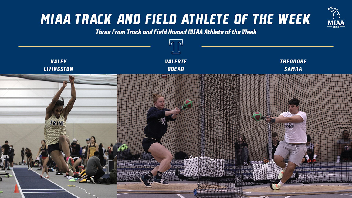 Three From Track and Field Named MIAA Athlete of the Week