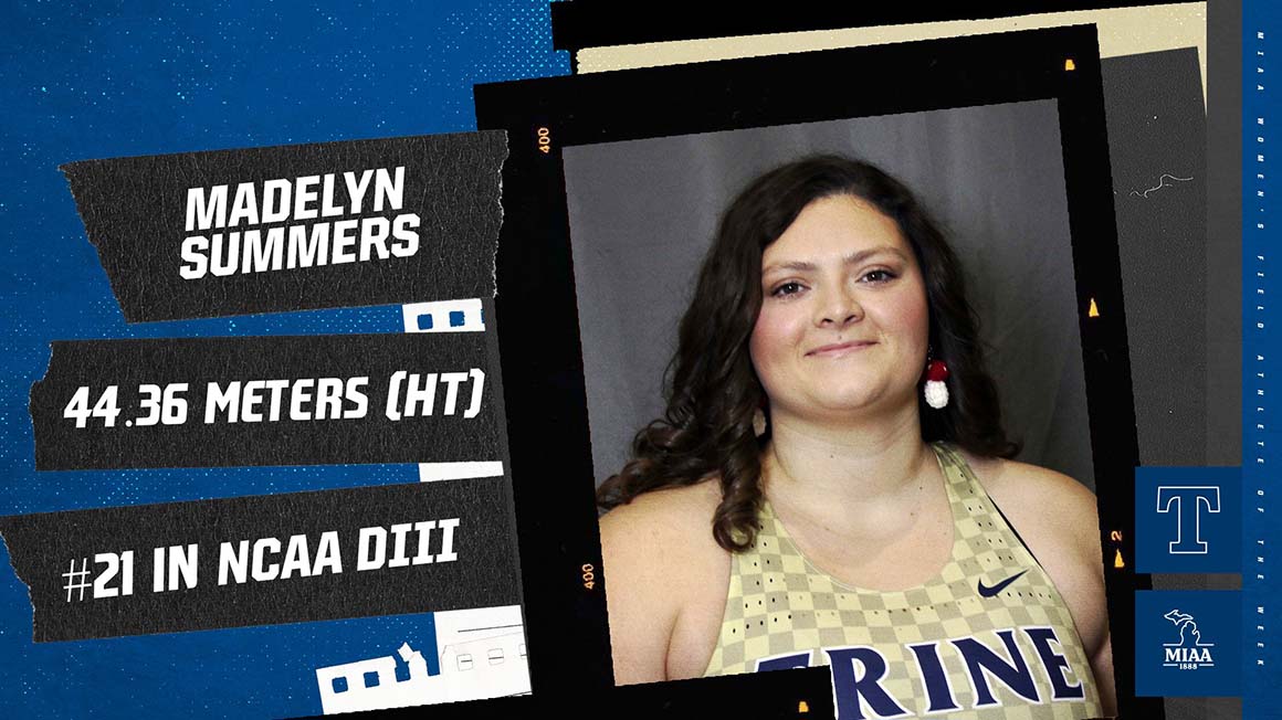 MIAA Selects Summers as Field Athlete of the Week