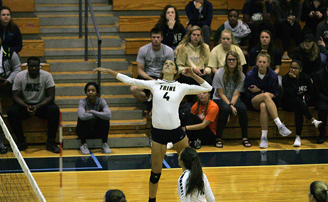 Volleyball Claims Straight-Set Win Against Saint Mary's