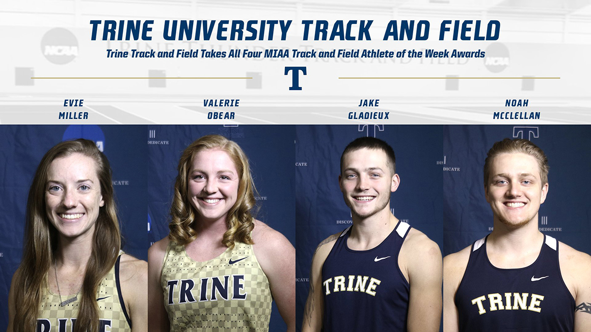 Trine Track and Field Takes All Four MIAA Track and Field Athlete of the Week Awards