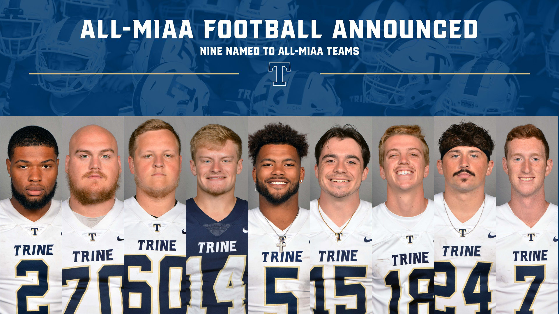 Nine Named to All-MIAA Football Teams