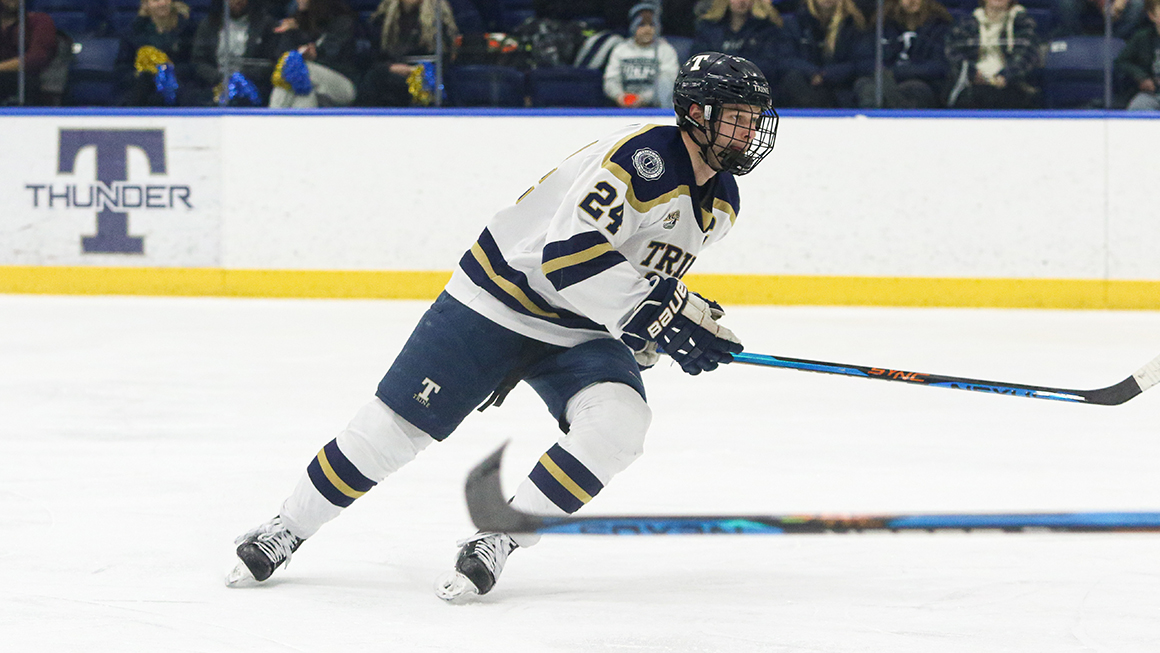 Men's Hockey Bows Out of Harris Cup Playoffs with Overtime Loss