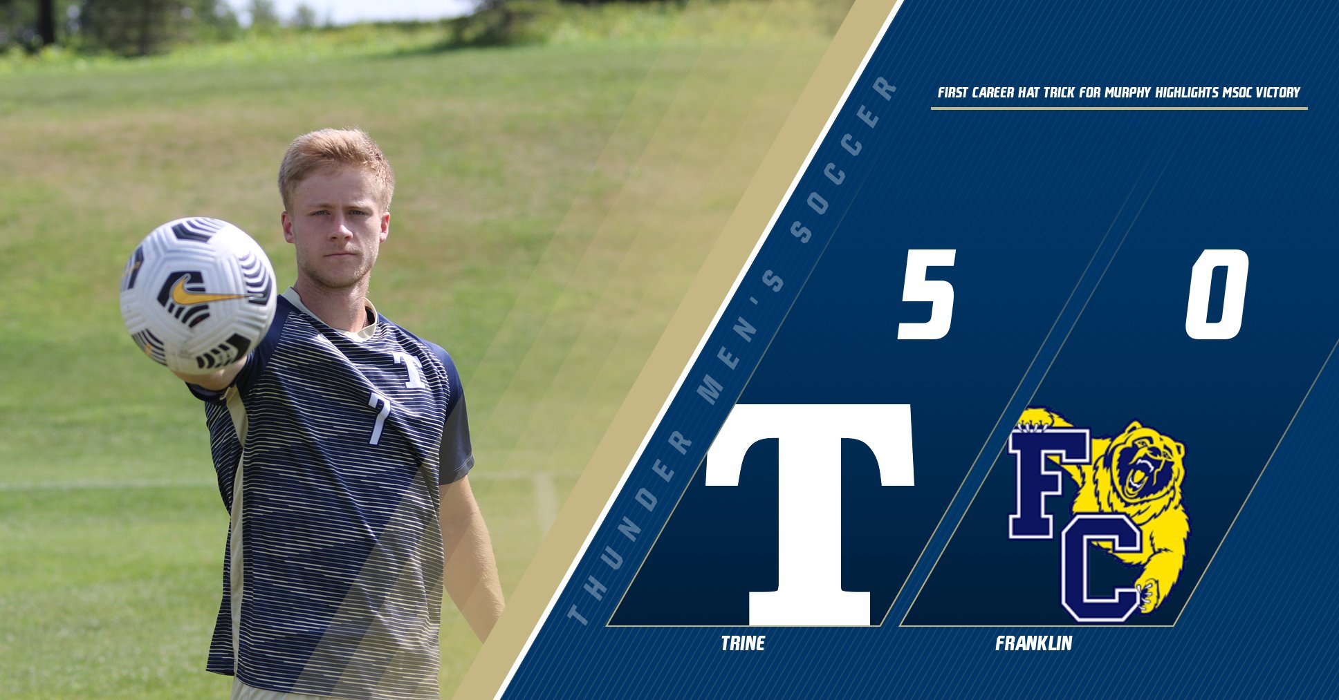 First Career Hat Trick for Tyler Murphy Highlights Men's Soccer Victory