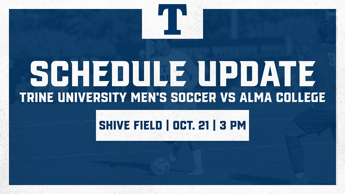 Saturday's Men's Soccer Match Moved to Shive Field at 3 p.m.