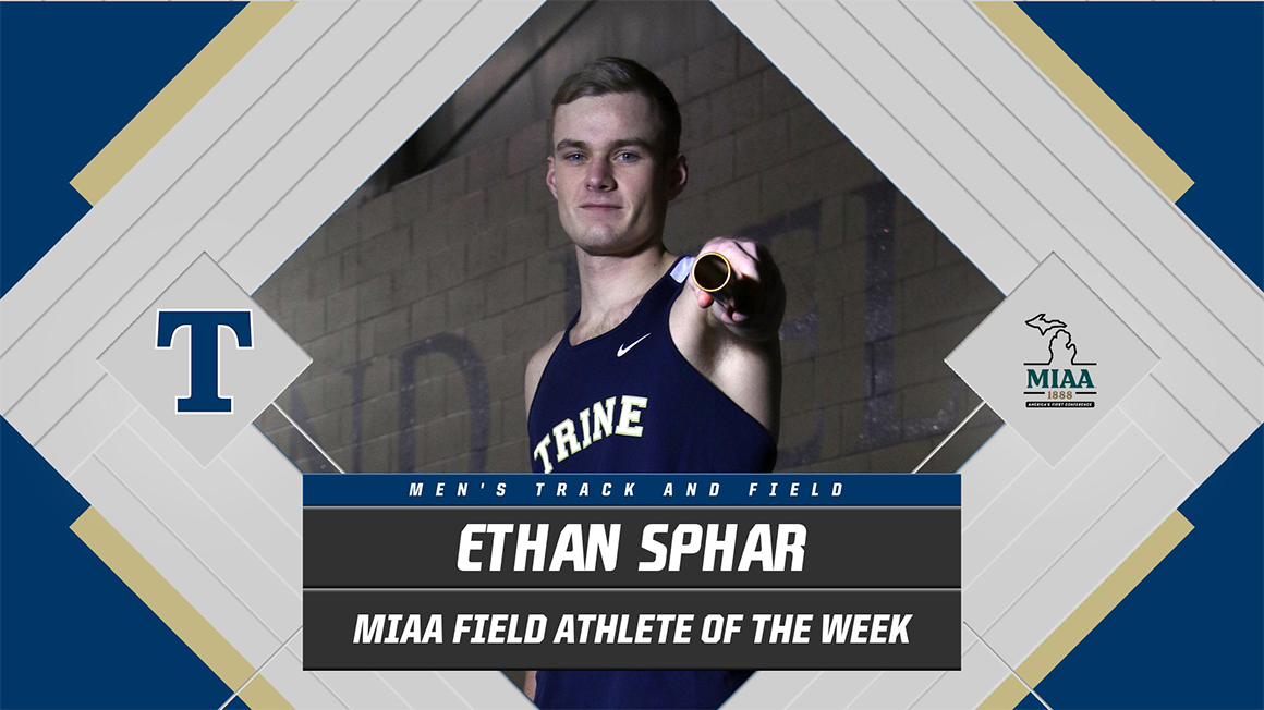 MIAA Selects Ethan Spahr as Field Athlete of the Week