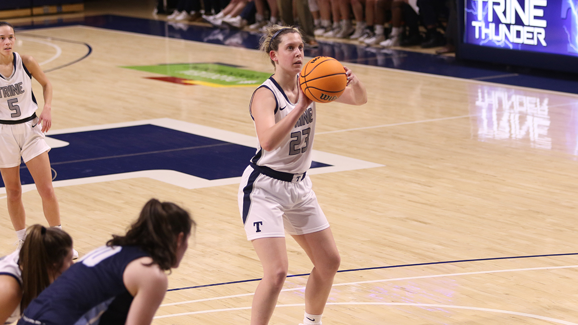 Trine Overcomes Shooting Troubles to Win First Round Game with Immaculata