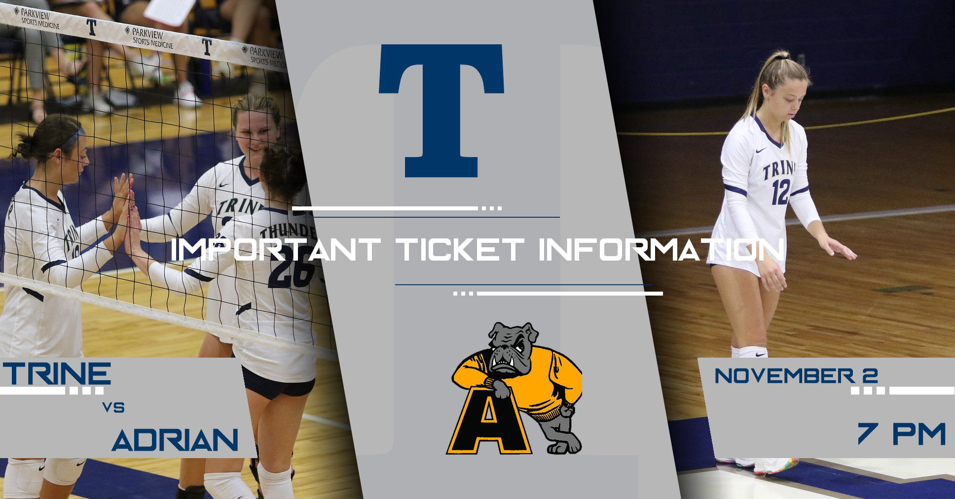 Ticket Information for MIAA Tournament Volleyball Match